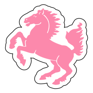 Horse Stallion Sticker (Pink)